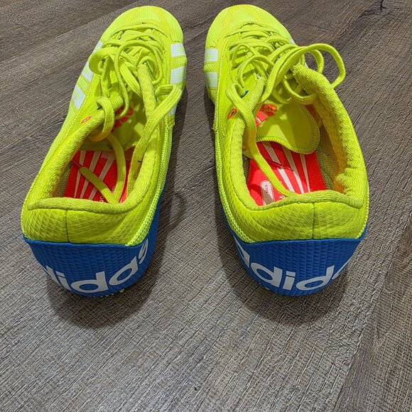 Adidas Sprintstar IV Track & Field Spikes Yellow/White Blue Men’s 13 (B40813) - Picture 4 of 8
